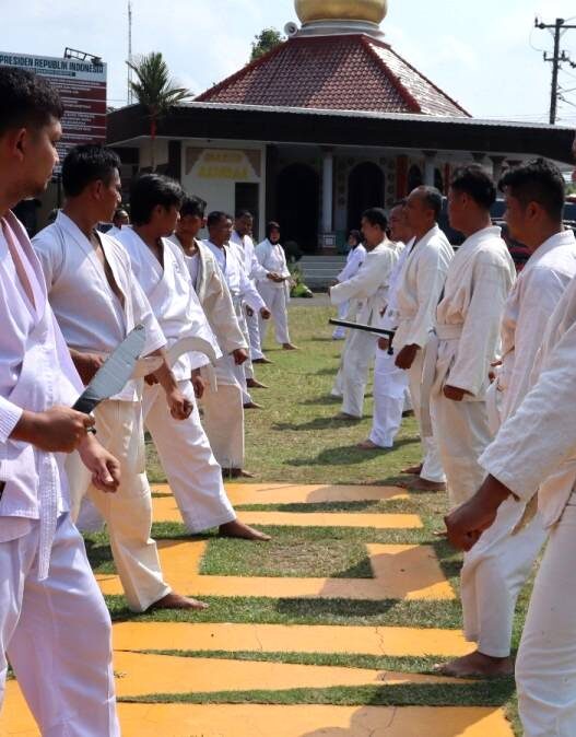 Polres Gelar Pelatihan dan Ujian Bela Diri