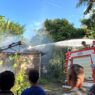 Rumah Terbakar Usai Terdengar Ledakan