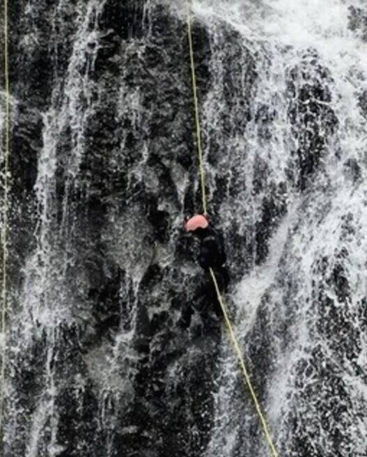 Waterfall Rappeling Curu Tilu Leuwi