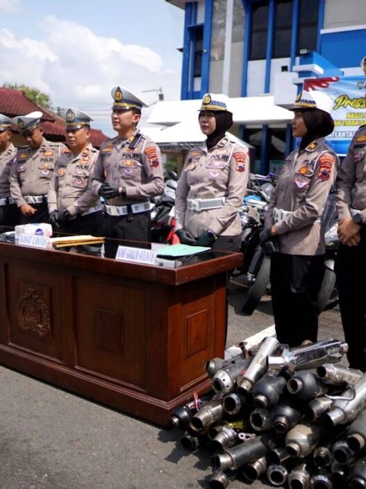 210 Kendaraan Berknalpot Brong Ditilang