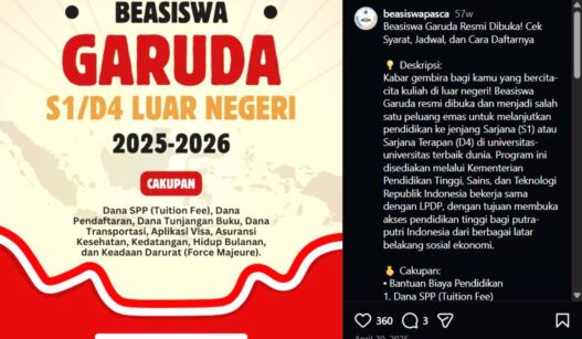 Beasiswa Garuda S1