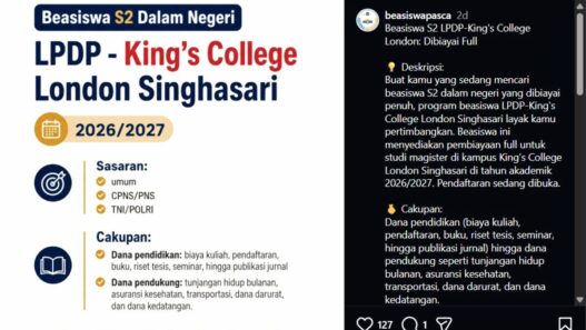 Beasiswa KCL Singhasari