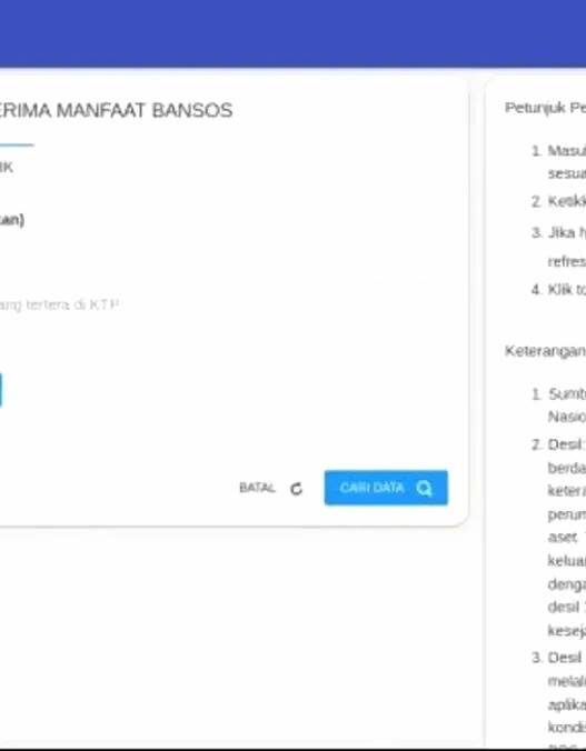 Desil penerima bansos