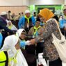 Keluarga Sambut Jamaah Kloter