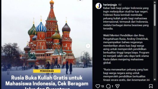 Kuliah Gratis di Rusia