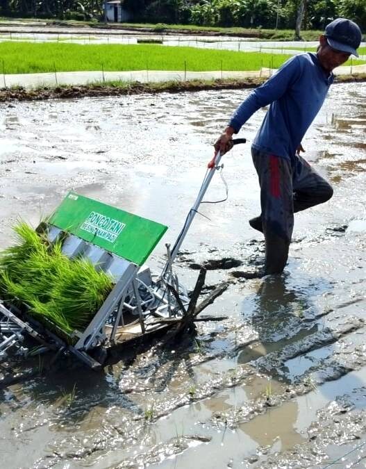 Mesin Tanam Mulai Diuji