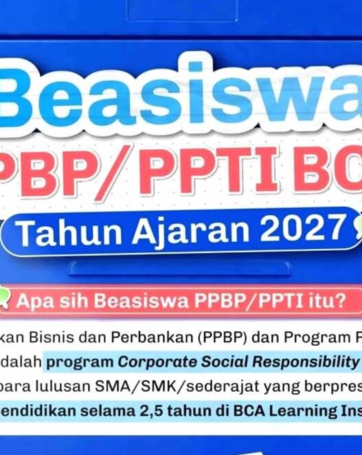 Beasiswa PPBP dan PPTI BCA