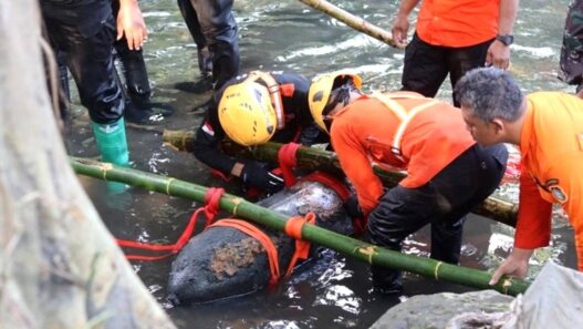 Bom Aktif 100 Kg Ditemukan di Sungai Blitar