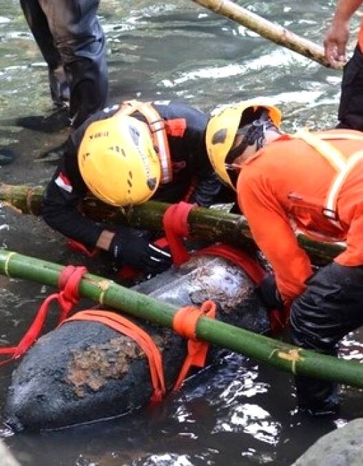 Bom Aktif 100 Kg Ditemukan di Sungai Blitar