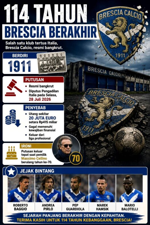 Brescia Resmi Bangkrut