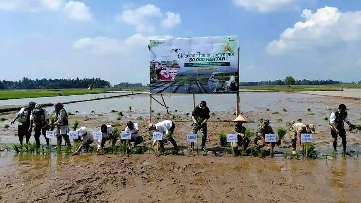 Gerakan Tanam Serempak di Cilacap