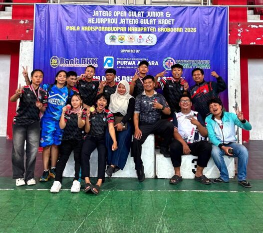 Gulat Kebumen Raih Emas di Grobogan
