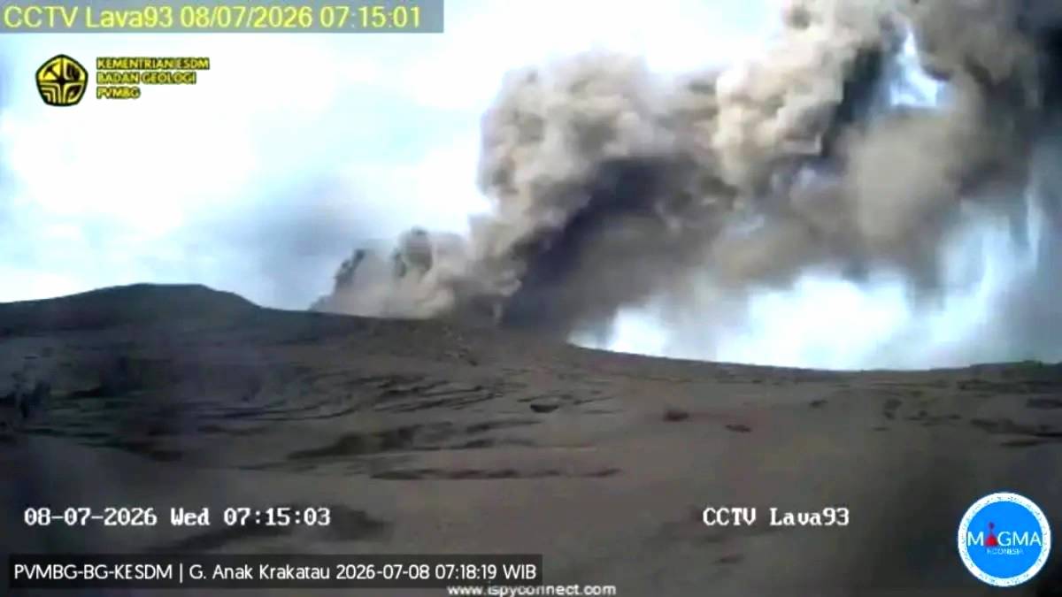 Gunung Anak Krakatau Masih Berstatus Siaga