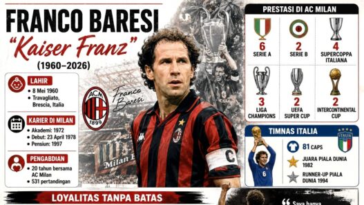 Legenda AC Milan Tutup Usia