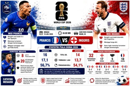 Mbappe Kejar Rekor, Inggris Tak Mau "Tekor"
