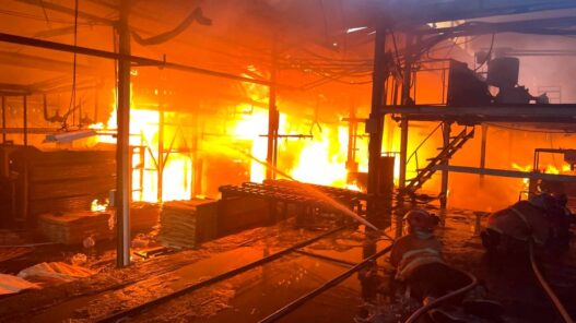 Pabrik Kayu Kalibagor Terbakar, Rugi Rp2,5 Miliar