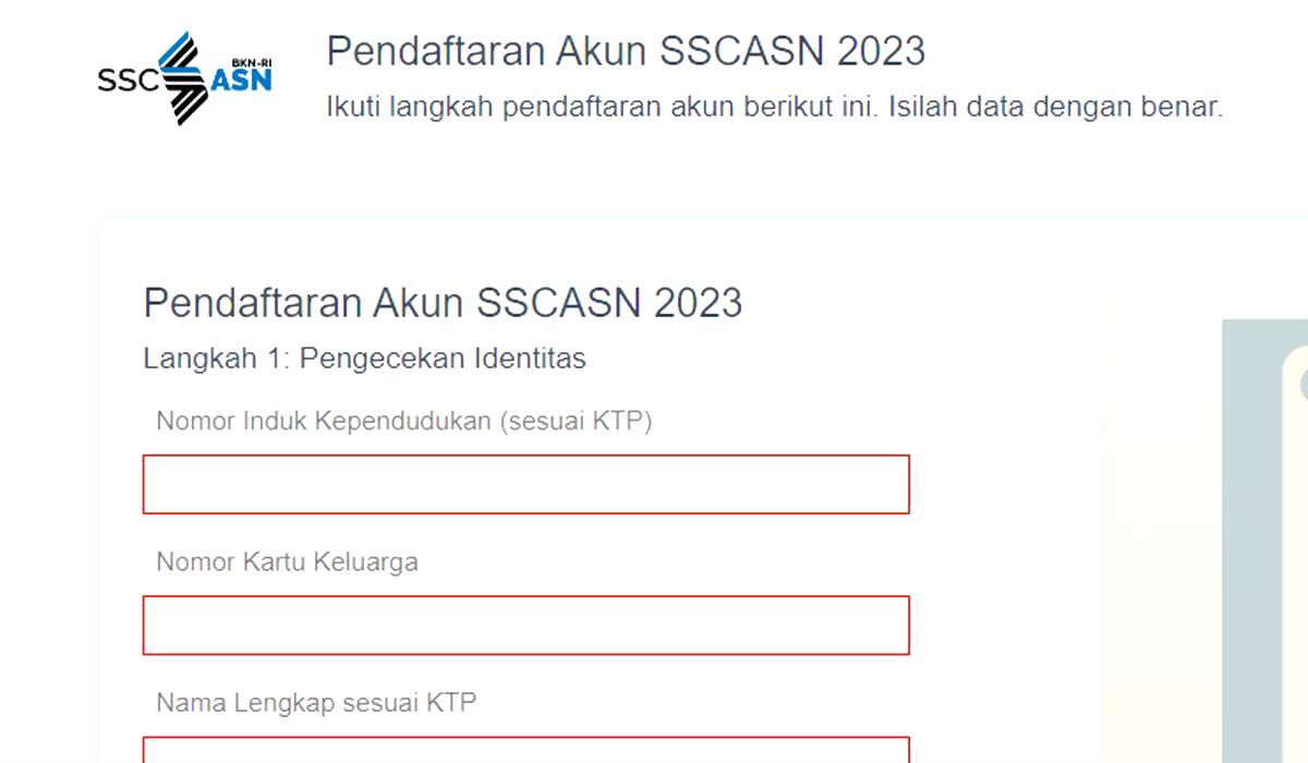 Pembuatan SSCASN Untuk Pendaftaran ASN