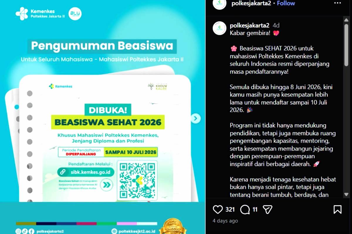 Pendaftaran Beasiswa Sehat