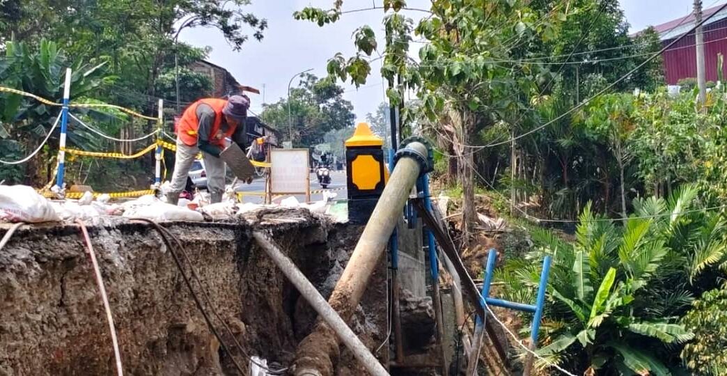 Perbaikan Pipa Transmisi Rampung
