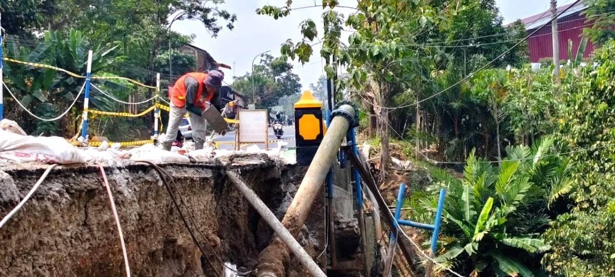 Perbaikan Pipa Transmisi Rampung