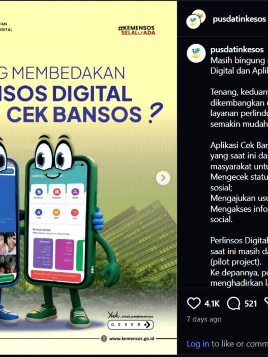 Perbedaan Perlinsos Digital dan Cek Bansos