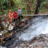 Sampah Komplek KAI Bantarsoka Terbakar