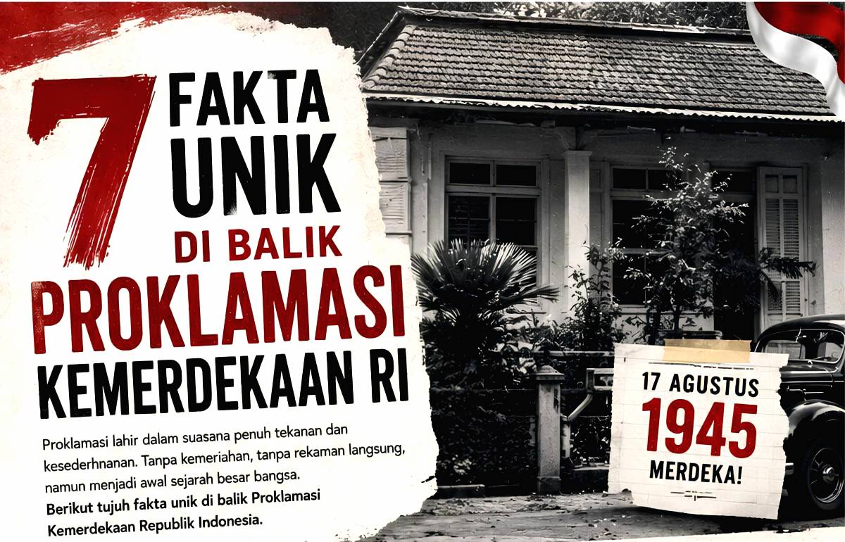 7 Fakta Unik di Balik Proklamasi Kemerdekaan RI