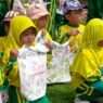 999 Siswa TK Bikin Karya Ecoprint
