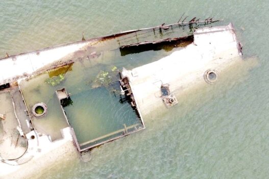 Bangkai Kapal Nazi Muncul di Sungai Danube