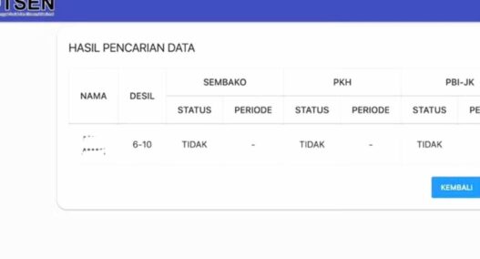 Cek Desil Bansos