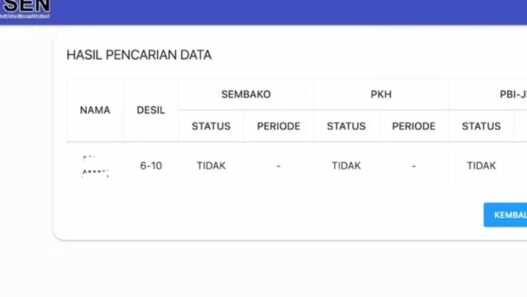 Cek Desil Bansos