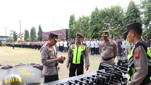 Hadapi Gangguan Kamtibmas, Peralatan Taktis Dicek