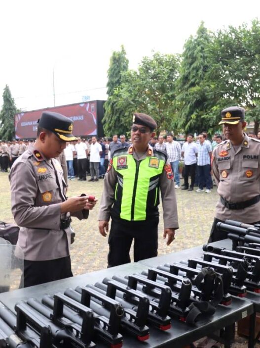 Hadapi Gangguan Kamtibmas, Peralatan Taktis Dicek