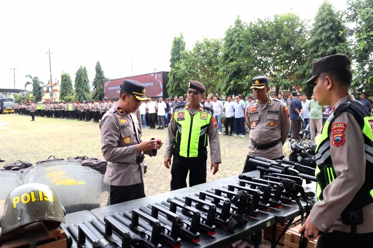 Hadapi Gangguan Kamtibmas, Peralatan Taktis Dicek