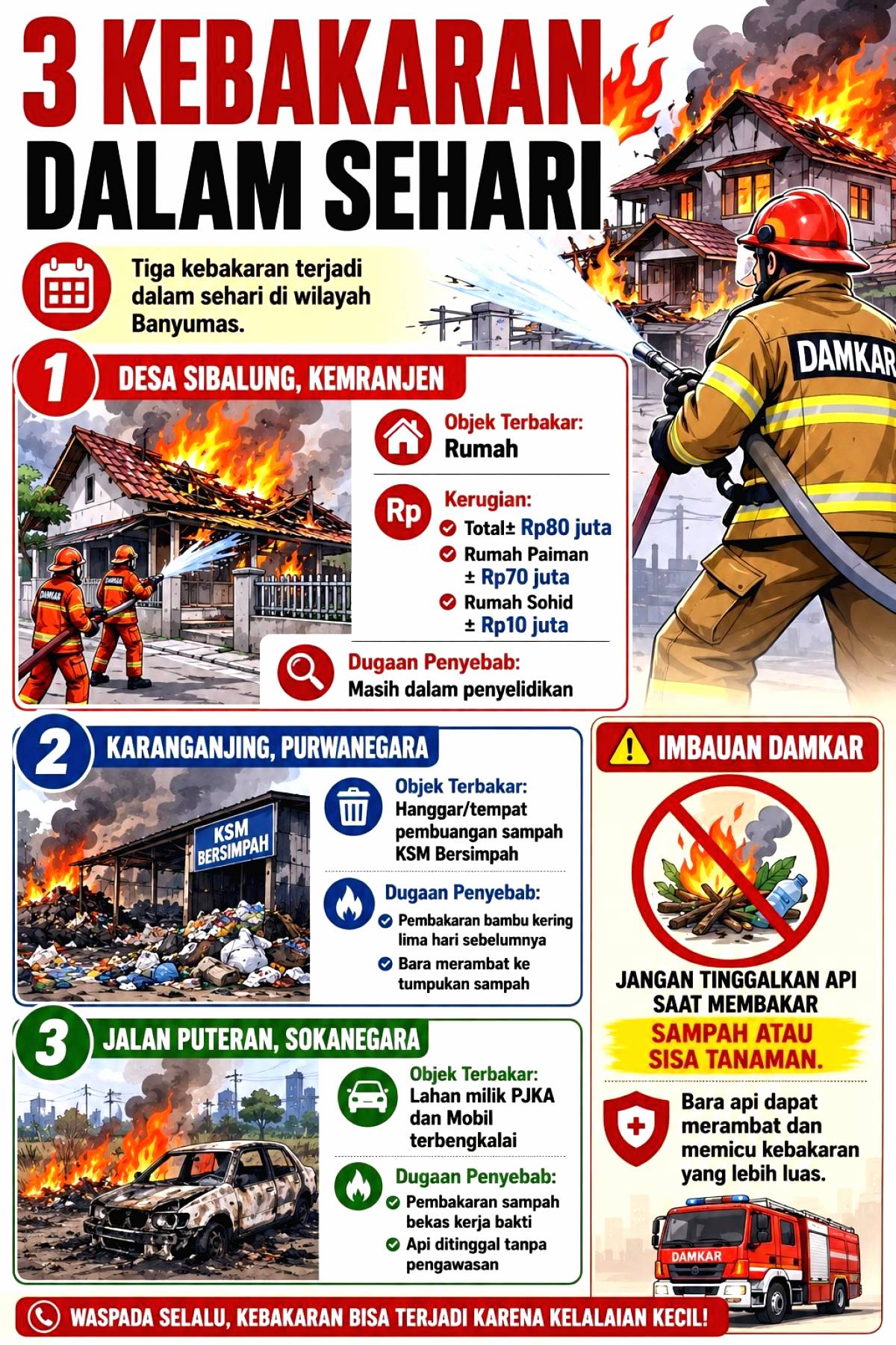 Kebakaran Makin Meresahkan
