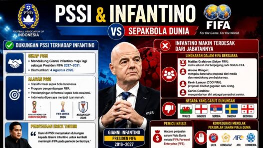 PSSI Dukung Infantino Maju Lagi