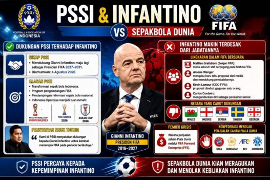 PSSI Dukung Infantino Maju Lagi