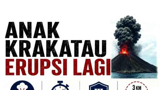 Anak Krakatau Kembali Erupsif
