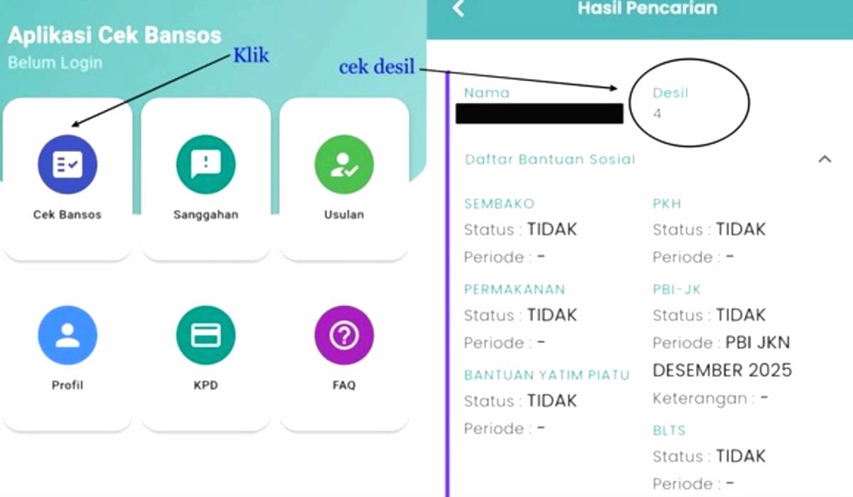 Cek Desil Bansos