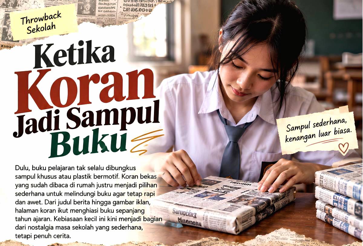 Ketika Koran Jadi Sampul Buku