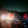 Kios Kosong Terbakar di Kediri