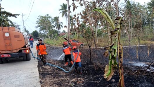 Lahan di Jeruklegi Terbakar