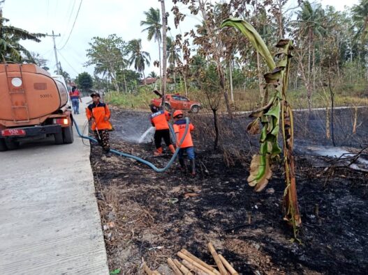 Lahan di Jeruklegi Terbakar