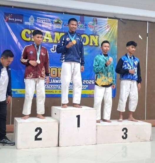 Siswa SMKN Nusawungu Raih Juara 3 Cabor Judo di Popda Jateng