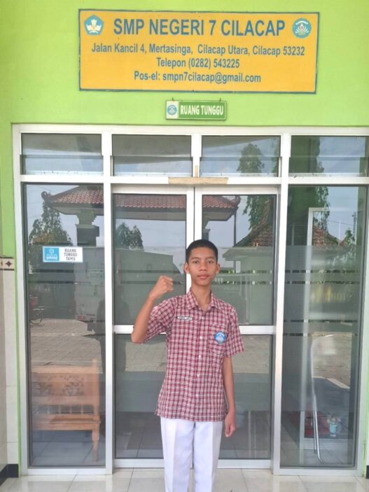 Zaidan Asfa, Siswa SMPN 7 Cilacap Juara 1 OMI